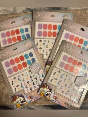 Disney 100 Decorative Nail Art Stickers - With Disney characters (5 sets)